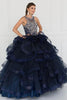 Image of Tulle Illusion Sweetheart Ball Gown Dress with Bolero.