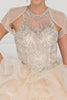 Image of Tulle Illusion Sweetheart Ball Gown Dress with Bolero.