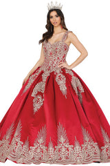 Embroidery Embellished Quinceanera Dress