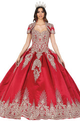 Embroidery Embellished Quinceanera Dress