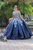 Image of Ball Gown Scoop Neck Open Shoulder