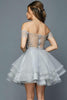 Image of Off Shoulder Tulle Skirt Dress