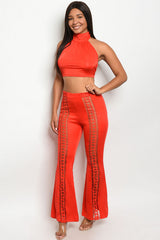 RED TOP & PANTS SET