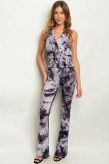 PURPLE TIE DYE TOP & PANTS SET