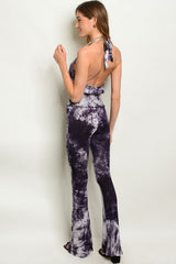 PURPLE TIE DYE TOP & PANTS SET